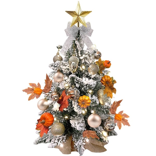 2ft Tabletop Christmas Tree with Artificial Mini Christmas Decoration