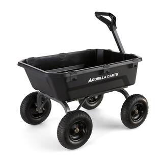 GORILLA CARTS 7 cu. ft. Poly Yard Dump Cart GCG-7