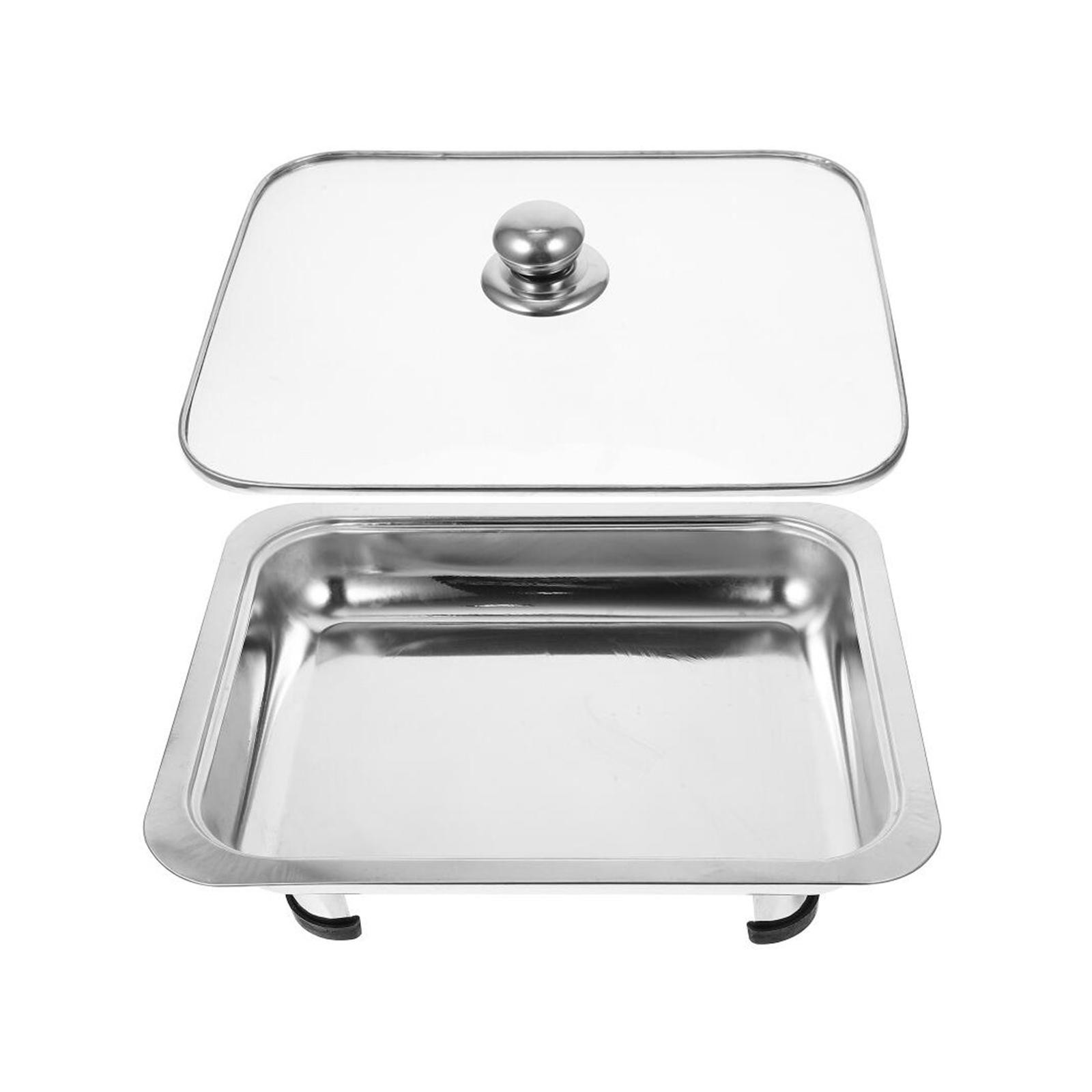 Buffet Dish Tray Buffet Server Chafing Dish for Entertaining Wedding Banquet straight