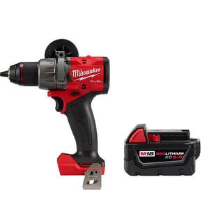 MW M18 FUEL 18-V Lithium-Ion Brushless Cordless 12 in. DrillDriver with XC 5.0 Ah Battery 2903-20-48-11-1850