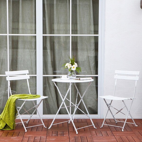 3PCS Steel Patio Bistro Set