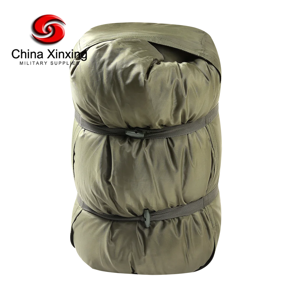 Xinxing Custom Green Waterproof Wear Resisting waterproof outdoor camping Anti mosquito Winter sleeping bags SB01