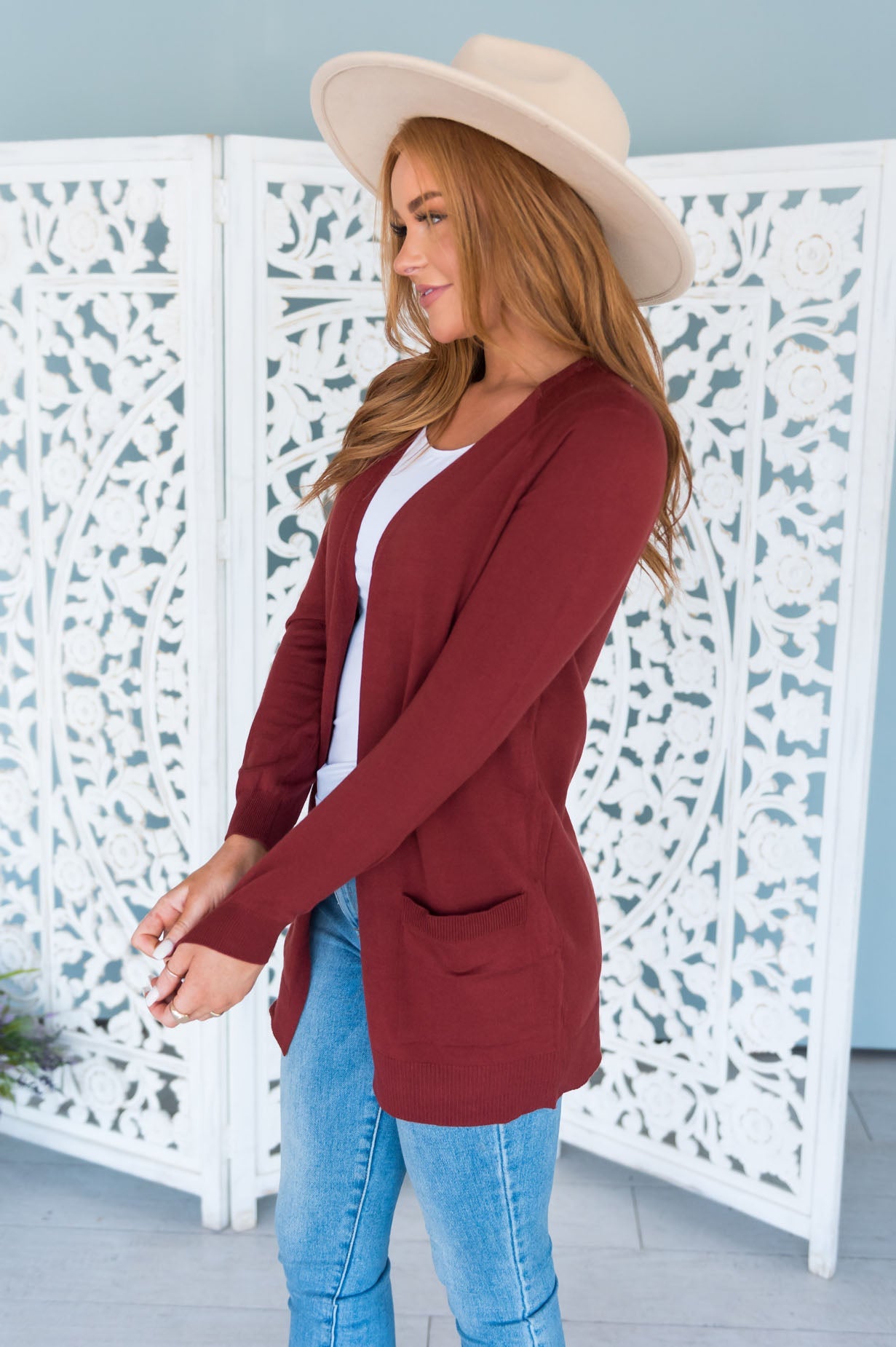 Keep Me Stylish Modest Front Pocket Cardigan