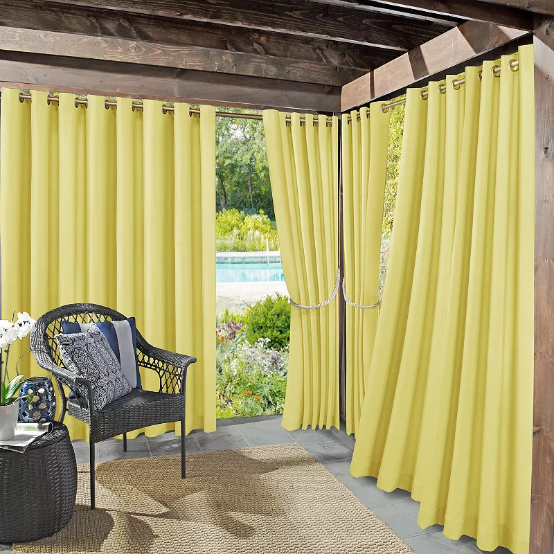 Sun Zero Sailor Indoor/Outdoor Fade Resistant + UV Protectant Curtain Panel