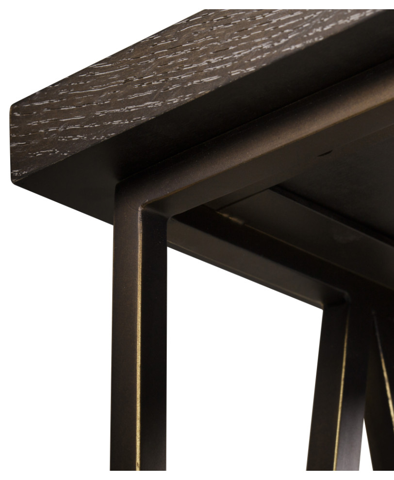 Dark Oak Pull Up Table  Andrew Martin Emerson   Contemporary   Side Tables And End Tables   by Oroa   Distinctive Furniture  Houzz