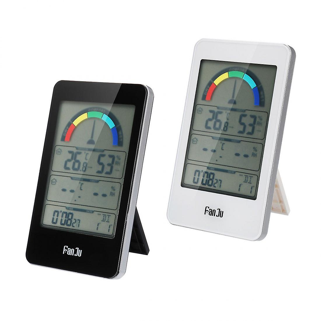 Digital Indoor And Outdoor Thermometer Comfort Indicator Hygrometer Temperature Trend Electronic Alarm Clock