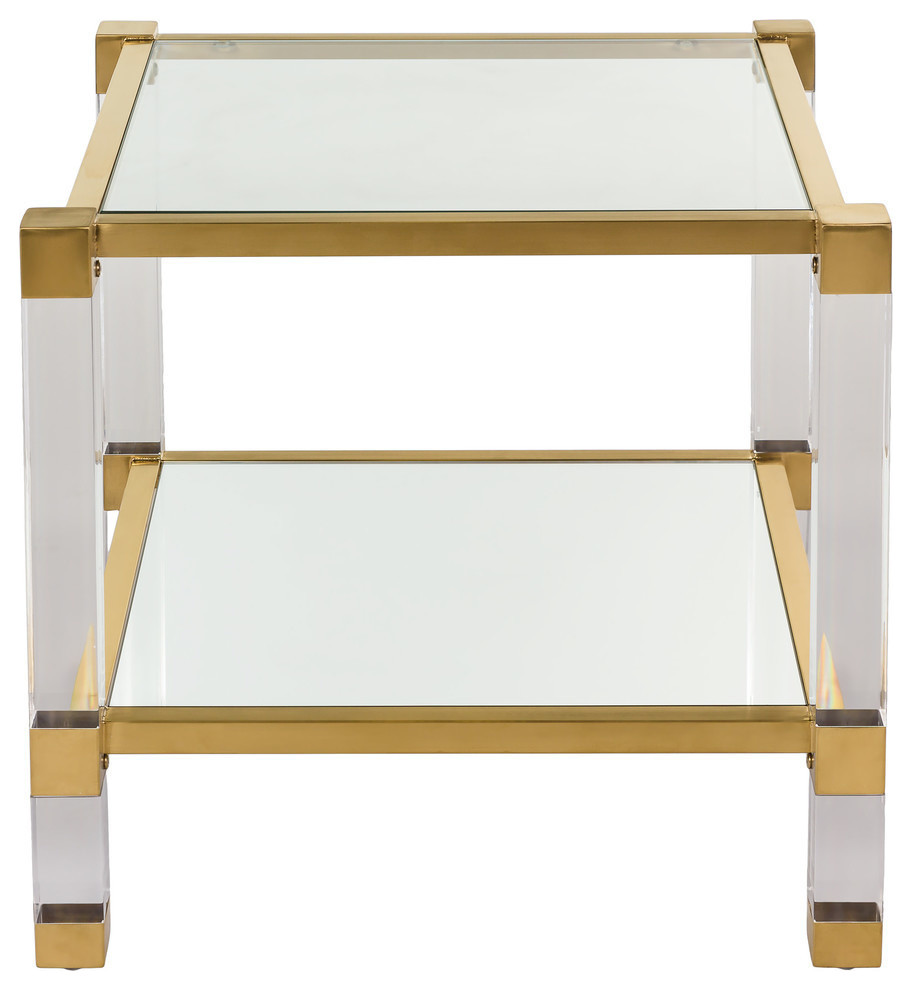 Safavieh Couture Angie Acrylic End Table   Contemporary   Side Tables And End Tables   by Safavieh  Houzz