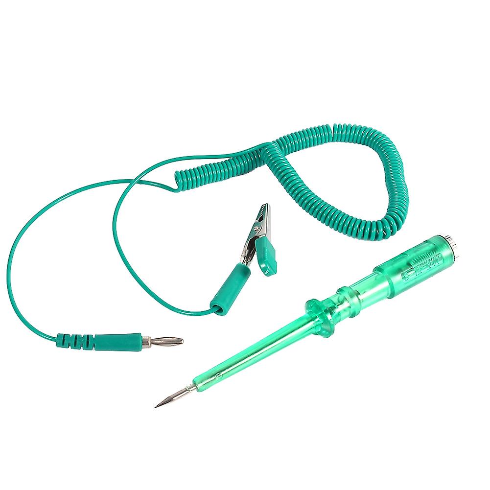 Auto Car Vehicle Circuit Tester Dc 6v 12v 24v Light Bulb Voltage Test Pen Pencil Green