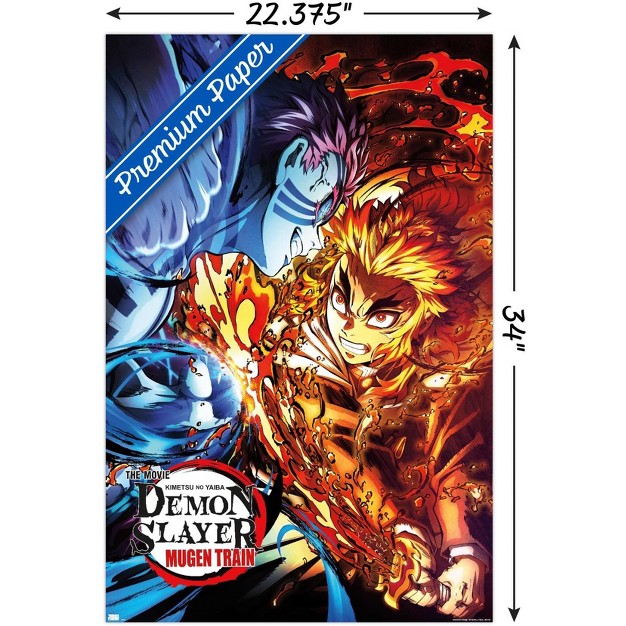 Trends International Demon Slayer Mugen Train Versus One Sheet Unframed Wall Poster Prints