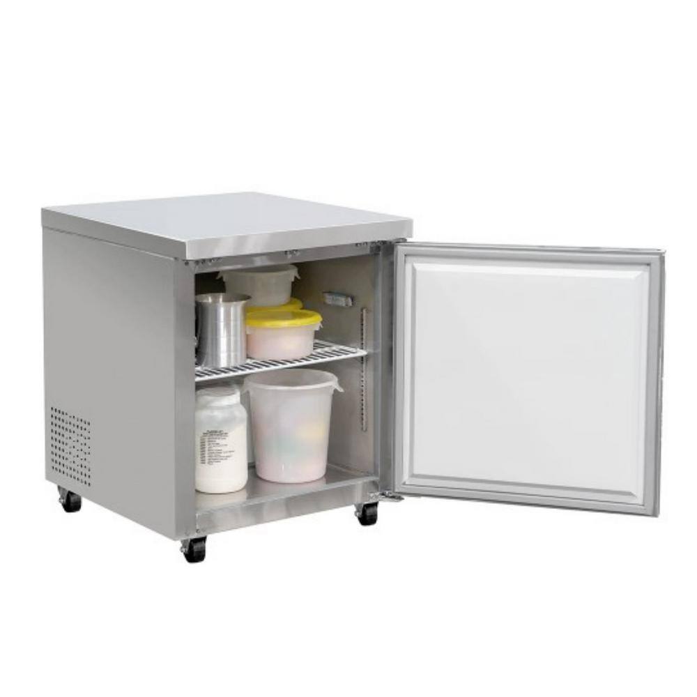 Cooler Depot 6.3 cu. ft. AutoCycle Defrost Commercial Undercounter Upright Freezer in Stainless DXXTUC27F