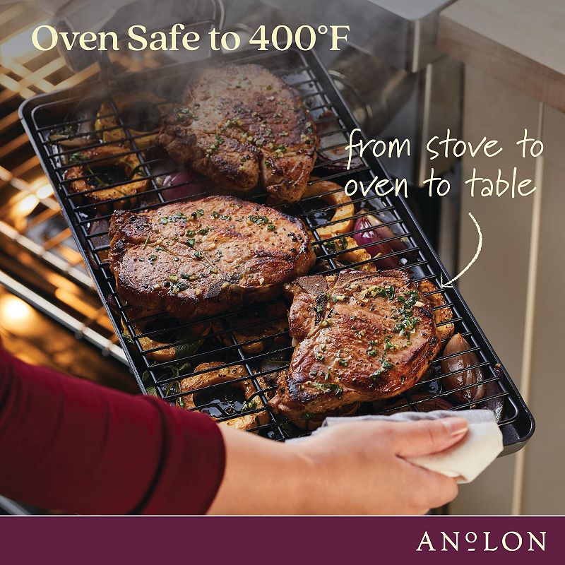 Anolon Advanced Home 10 x 18 Double Burner Griddle