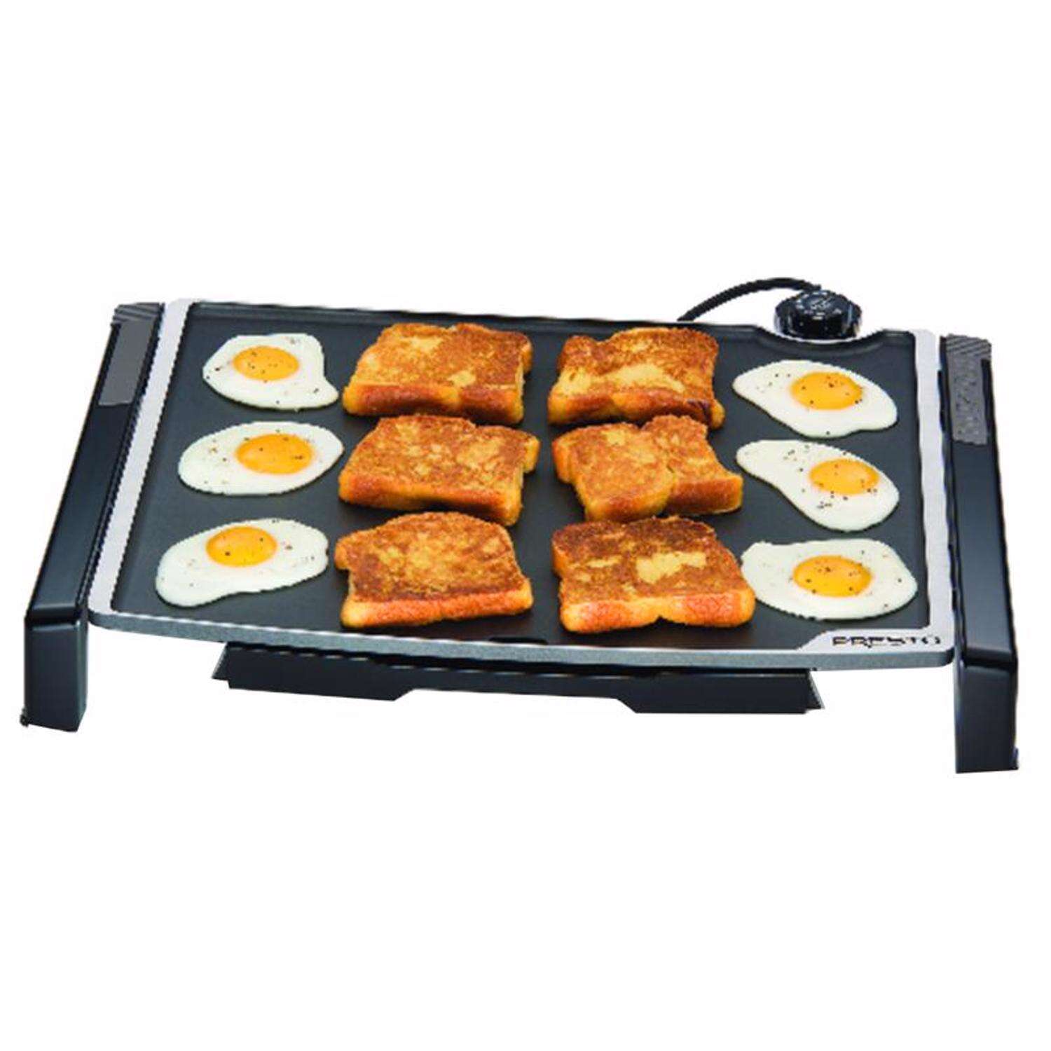 Presto Tilt-n-Fold 15-3/16 in. L X 19 in. W Aluminum Nonstick Surface Griddle