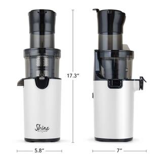 Tribest SJX-1 Easy Cold Press Juicer with XL BPA-Free Feed Chute and Compact Footprint White SJX-1WH-A