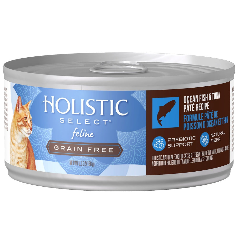 Holistic Select Natural Grain Free Oceanfish  Tuna Pate Canned Cat Fo