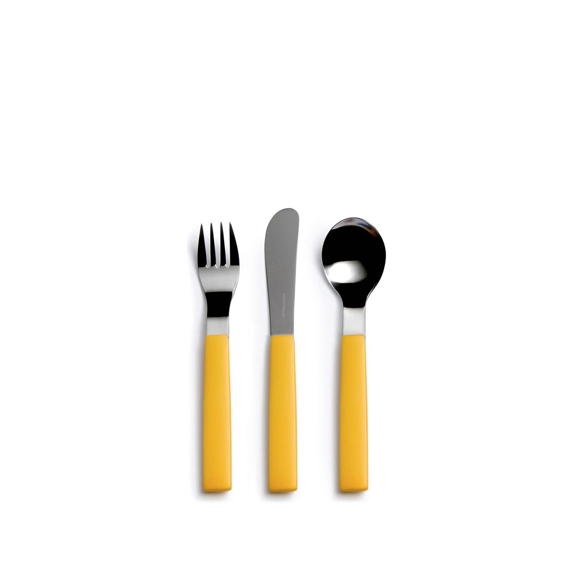 Heath Kids Flatware Set with Yellow Handles