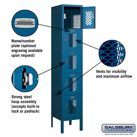 Salsbury Industries 12 Wide Five Tier Box Style V...