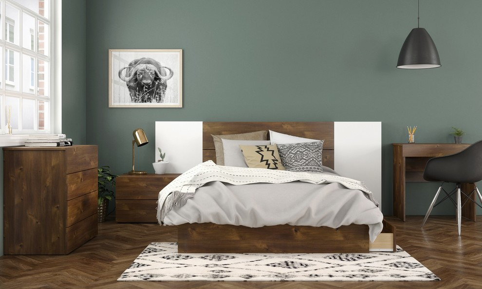 Nexera Headboard  Truffle   Rustic   Headboards   by VirVentures  Houzz