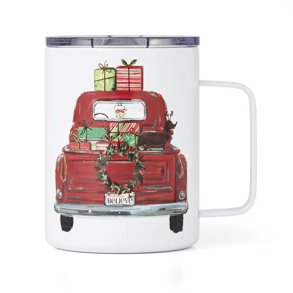 Cambridge 16 Oz Insulated Red Truck Coffee Mug