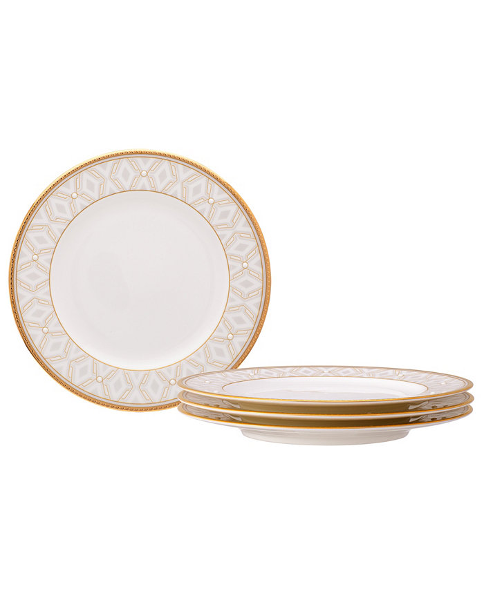 Noritake Noble Pearl Set Of 4 Bread Butter Appetizer Plates 6-1 2