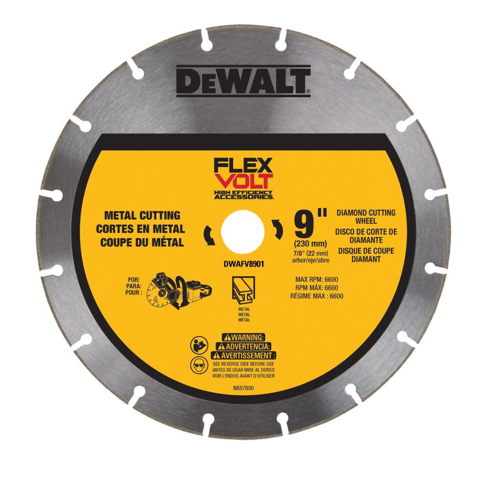 DEWALT Diamond Wheel FLEXVOLT 9 Metal Cutting