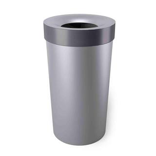 16.5 Gal. Open Top Gray Kitchen Trash Large Garbage Can for Indoor Or Outdoor Use TG-B55H-5