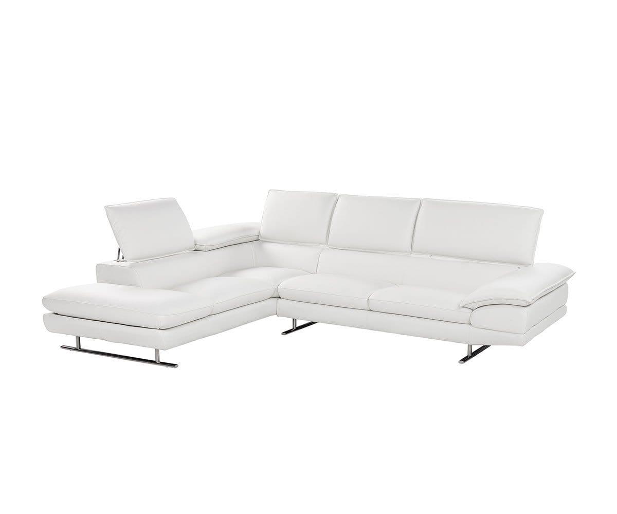 Mauro Leather Left Sectional