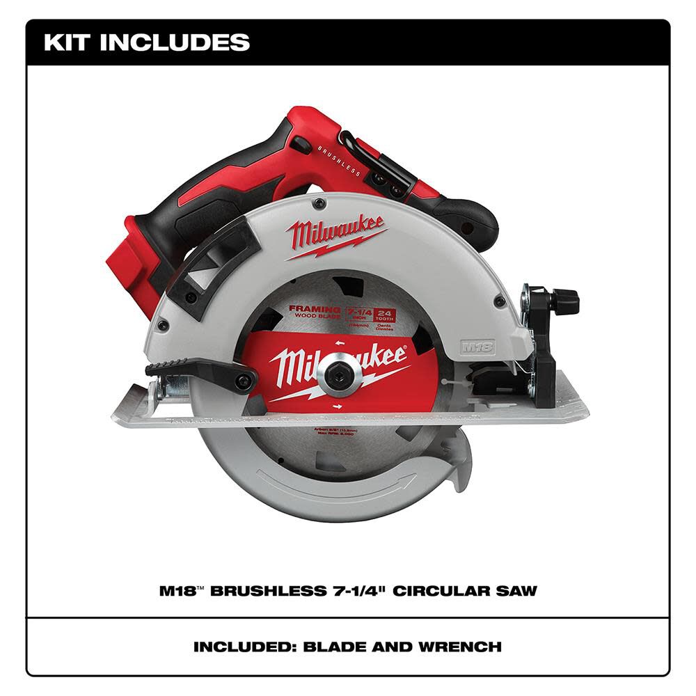 Milwaukee M18 Brushless 7-1/4 in. Circular Saw 2631-20 from Milwaukee