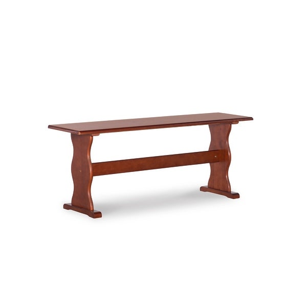 Linon Riki Dining Bench Dark Brown