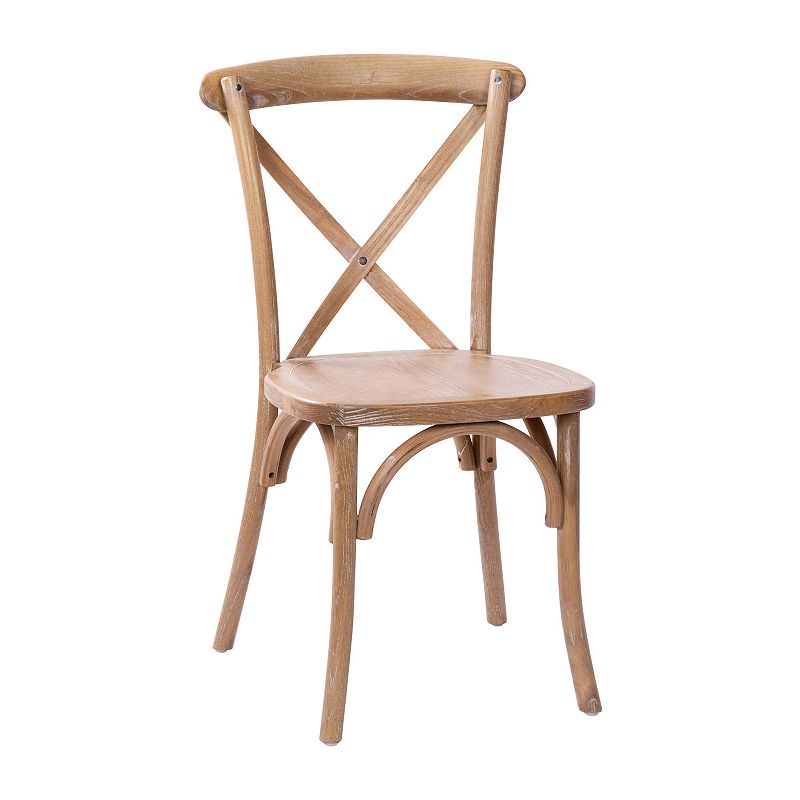 Merrick Lane Bardstown X-Back Bistro Style Wooden High Back Dining Chair