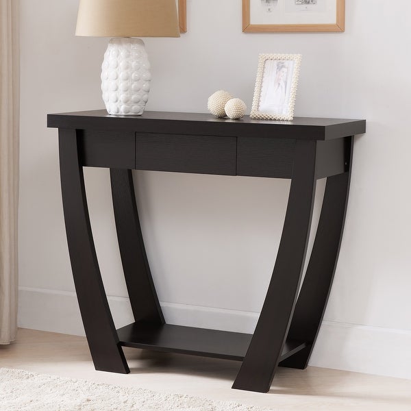 DH BASIC Curved Entryway Storage Sofa Table by Denhour