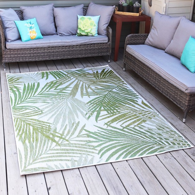 Sunnydaze Tropical Illusions Indoor And Outdoor Patio Area Rug