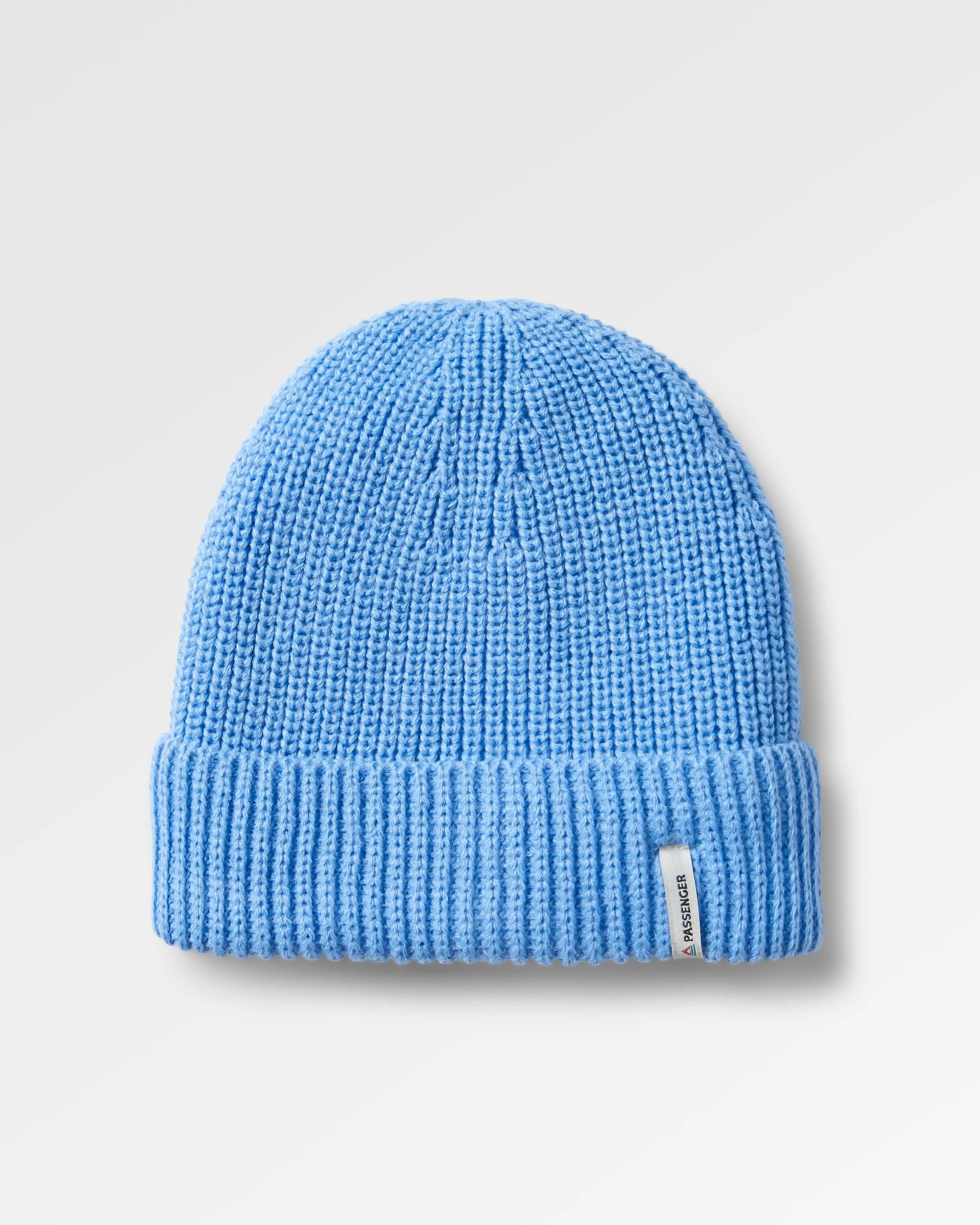 Compass Recycled Beanie - Cornflower