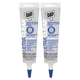 DAP Ultra Clear 5 oz. All Purpose Waterproof Sealant (2-Pack) 7079818387