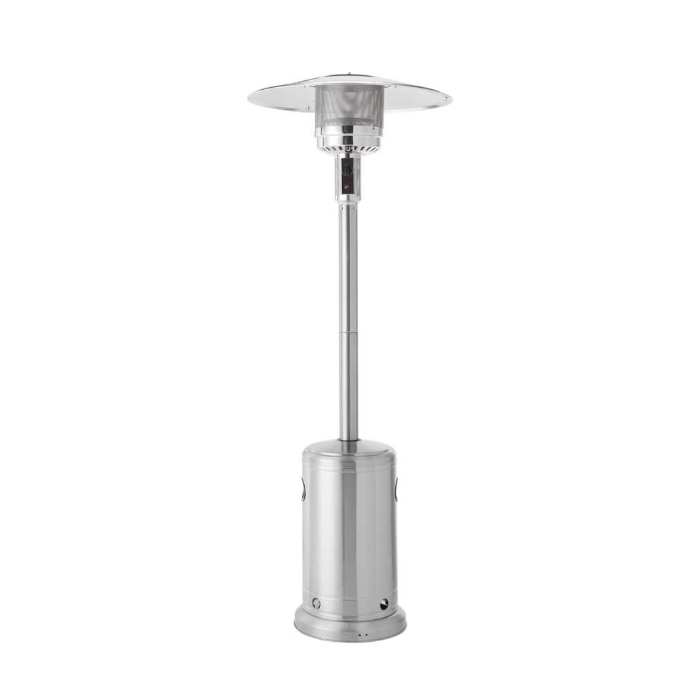 Hampton Bay 48K BTU Stainless Steel Patio Heater with Wheels NCZH-G-SS