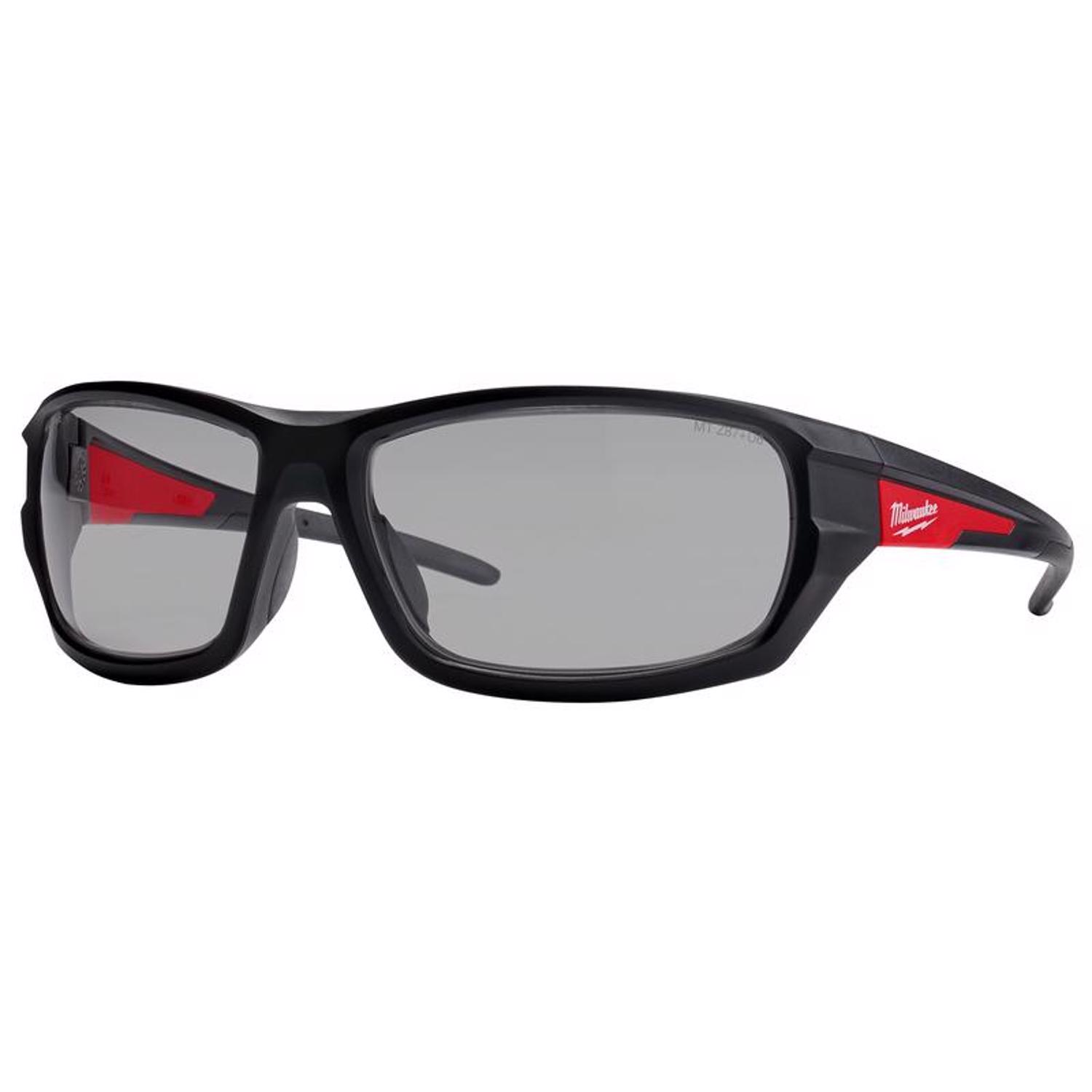 MW Performance Anti-Fog Impact-Resistant Safety Glasses Gray Lens Black/Red Frame