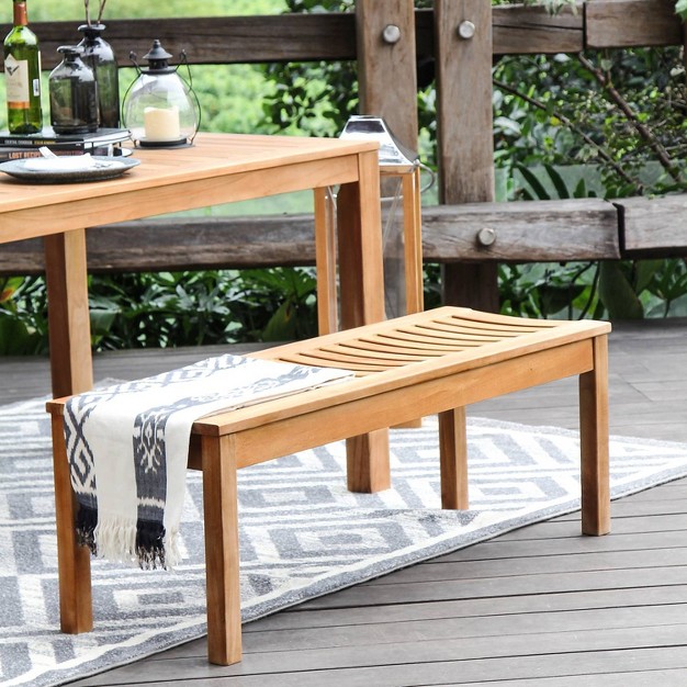 Chester 3pc Outdoor Teak Wood Picnic Set Cambridge Casual