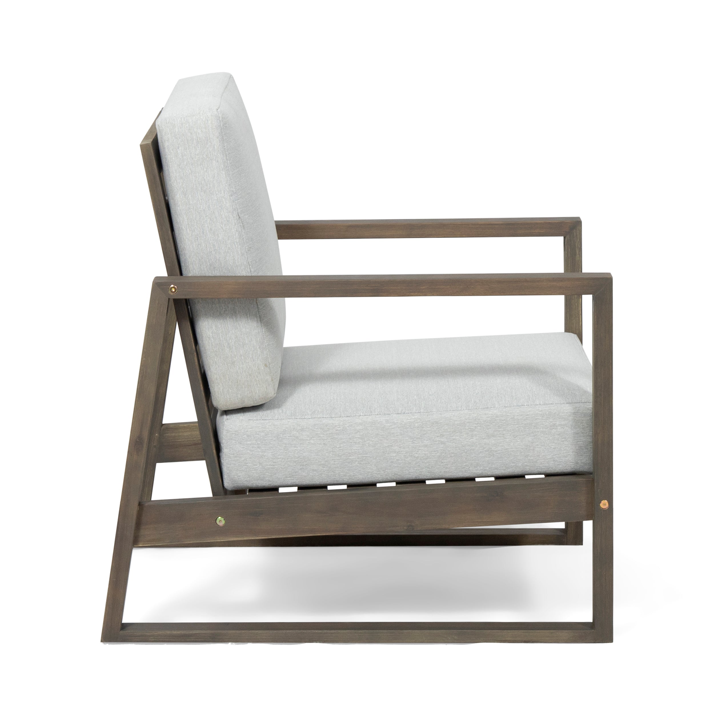 Silla Outdoor Acacia Wood Club Chair with Cushion