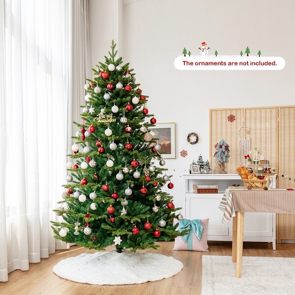 Gymax 6/7/8 FT Prelit Artificial Christmas Tree w/ APP Control and 15