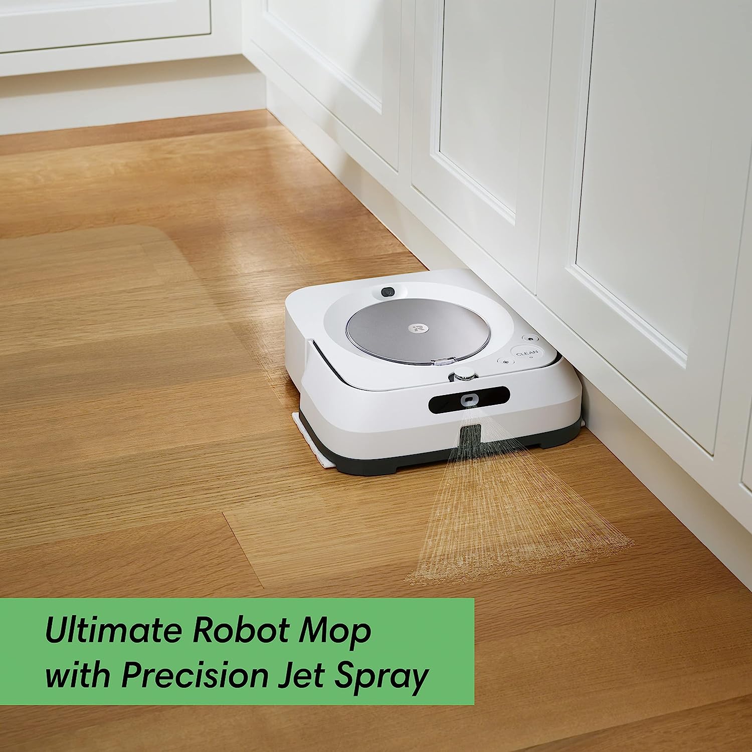 iRobot Braava Jet M6 (6110) Ultimate Robot Mop- Wi-Fi Connected, Precision Jet Spray, Smart Mapping, Works with Alexa, Ideal for Multiple Rooms, Recharges and Resumes, White