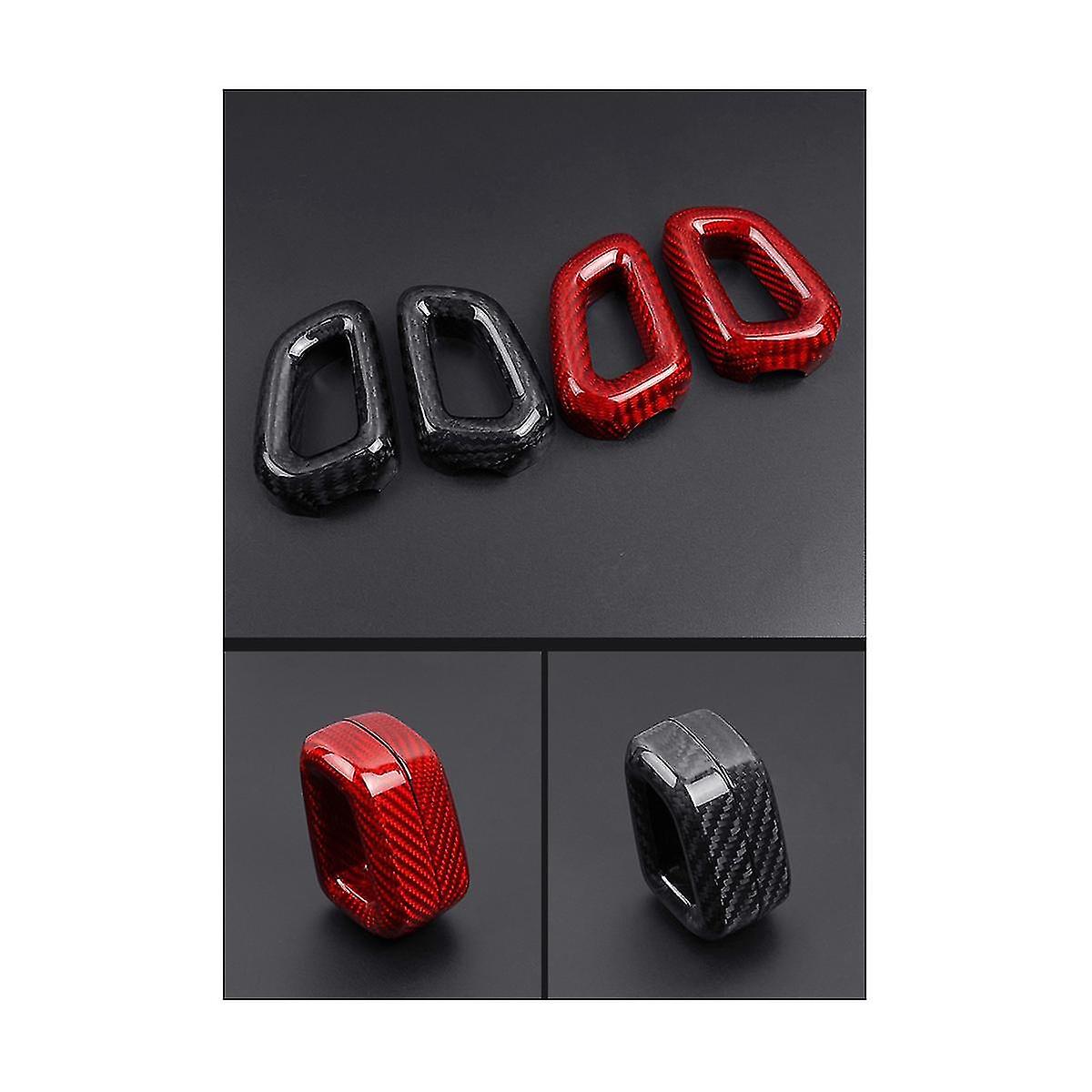 Car Gear Shift Knob Cover For Xc60 S90 C40 Xc90 V90 2022 Carbon Fiber Accessories Interior Sticker(