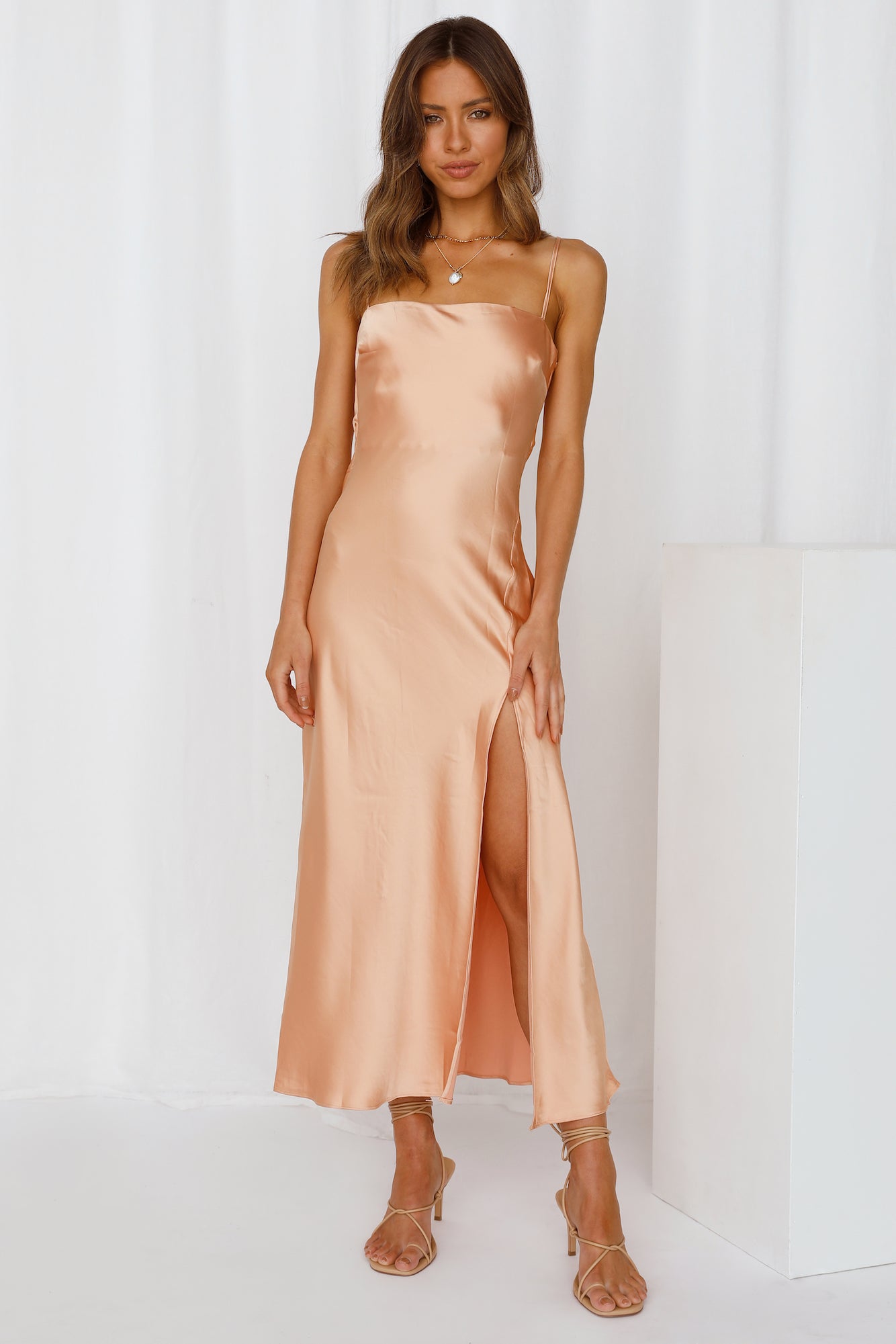 Nightlife Love Midi Dress Coral