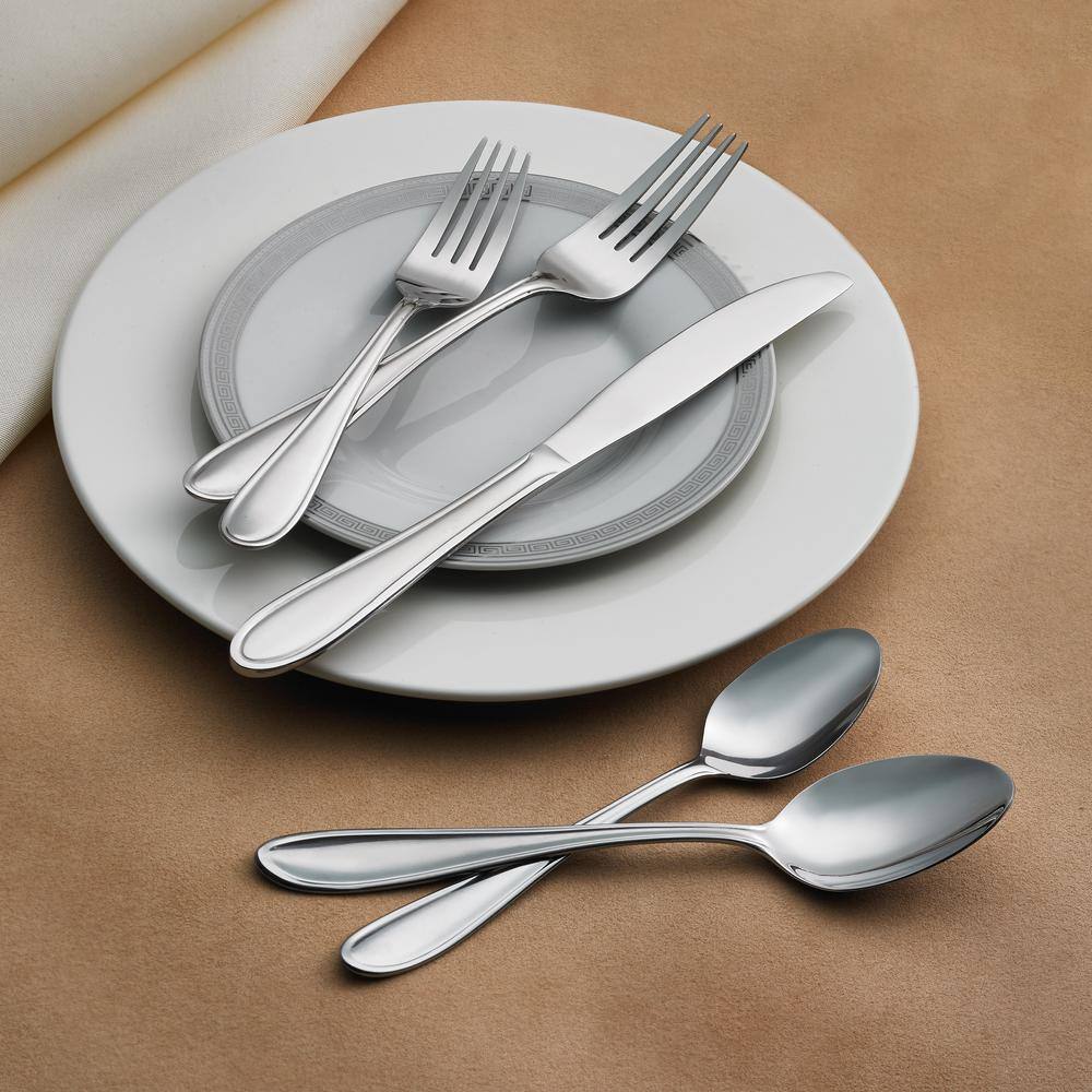 HAMPTON FORGE Lincoln - 46 Piece 180 Stainless Steel Flatware Set (Service for 8) 267A046HFN