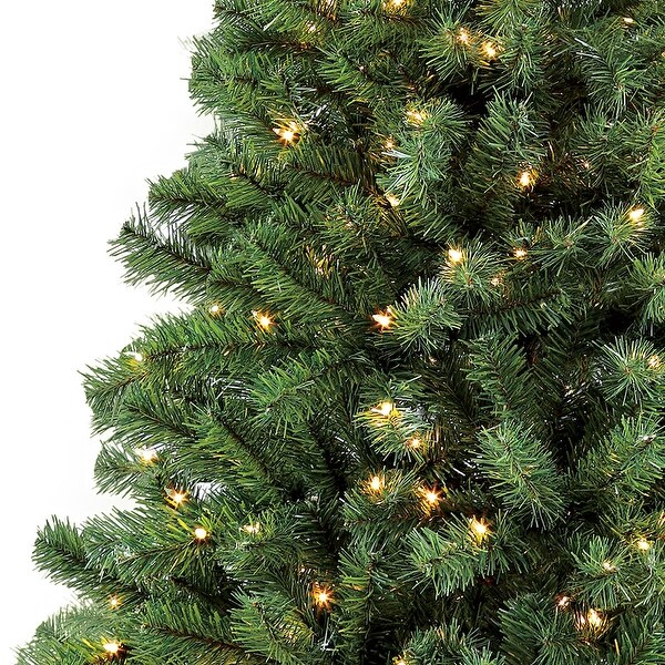 Puleo International PreLit 6.5' Northern Fir Artificial Christmas Tree