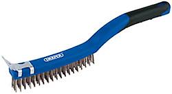 Draper 17180 14andquot; Wire Brush C/W Scraper S/S