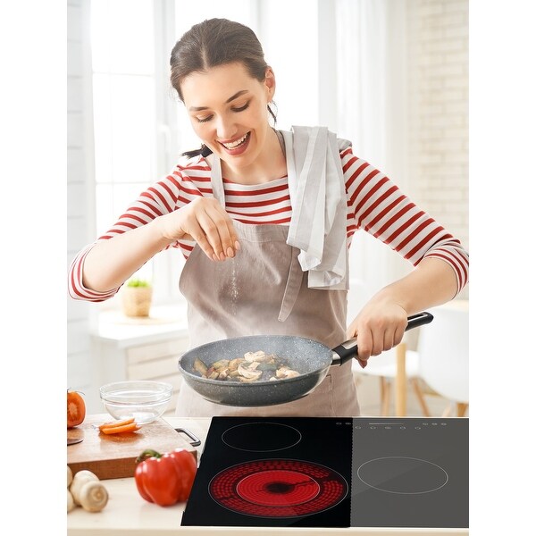 30-in 5 Elements Radiant Electric Cooktop with Keep Warm Element - 30