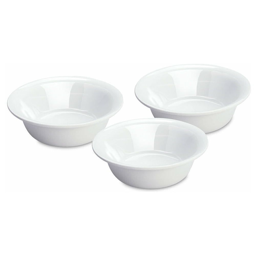 Sterilite 20 Ounce Cereal Soup Bowls Set of 3 Plastic White， 2 Pack