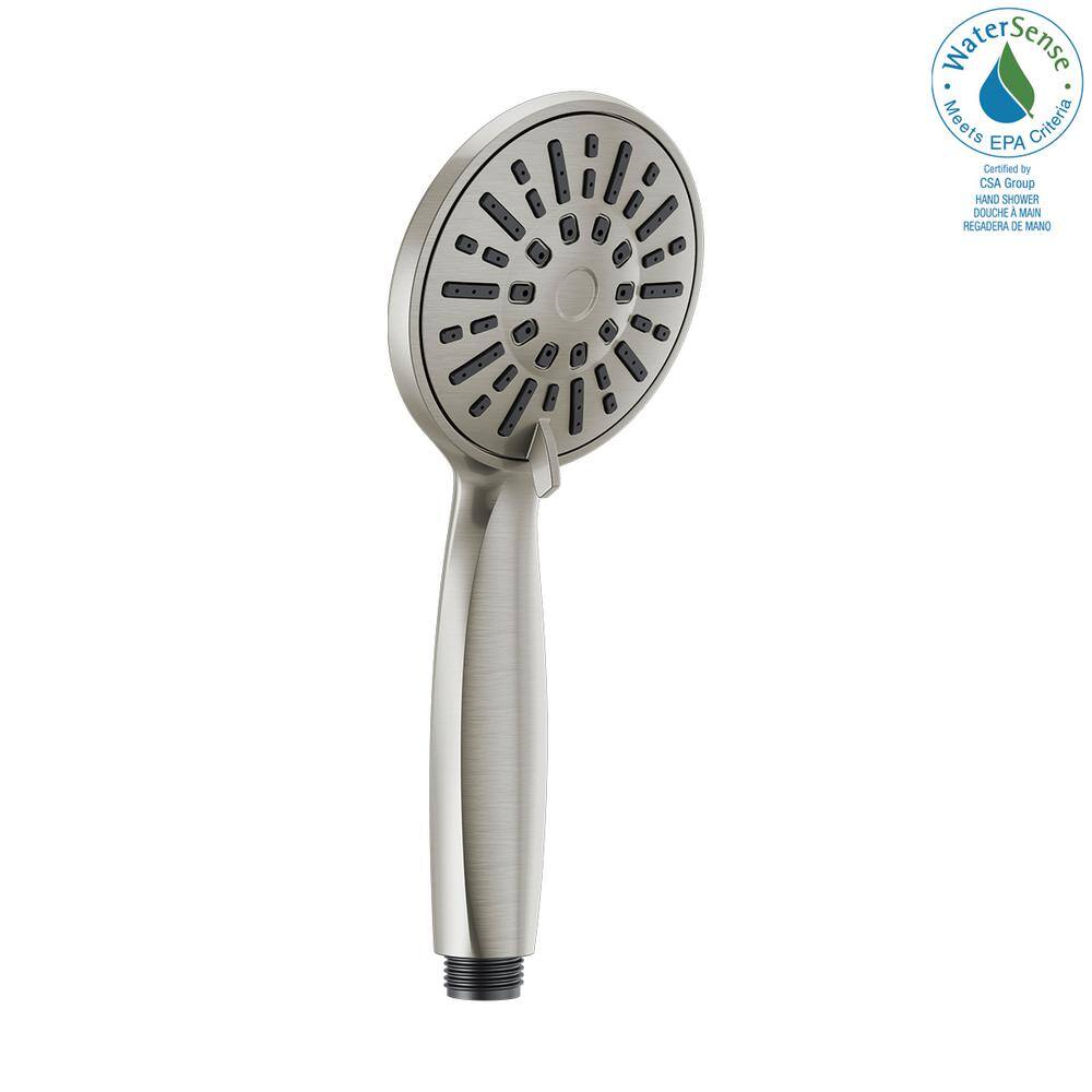 Delta 4-Spray Patterns 1.75 GPM 3.88 in. Wall Mount Handheld Shower Head in Stainless 59361-SS-PK