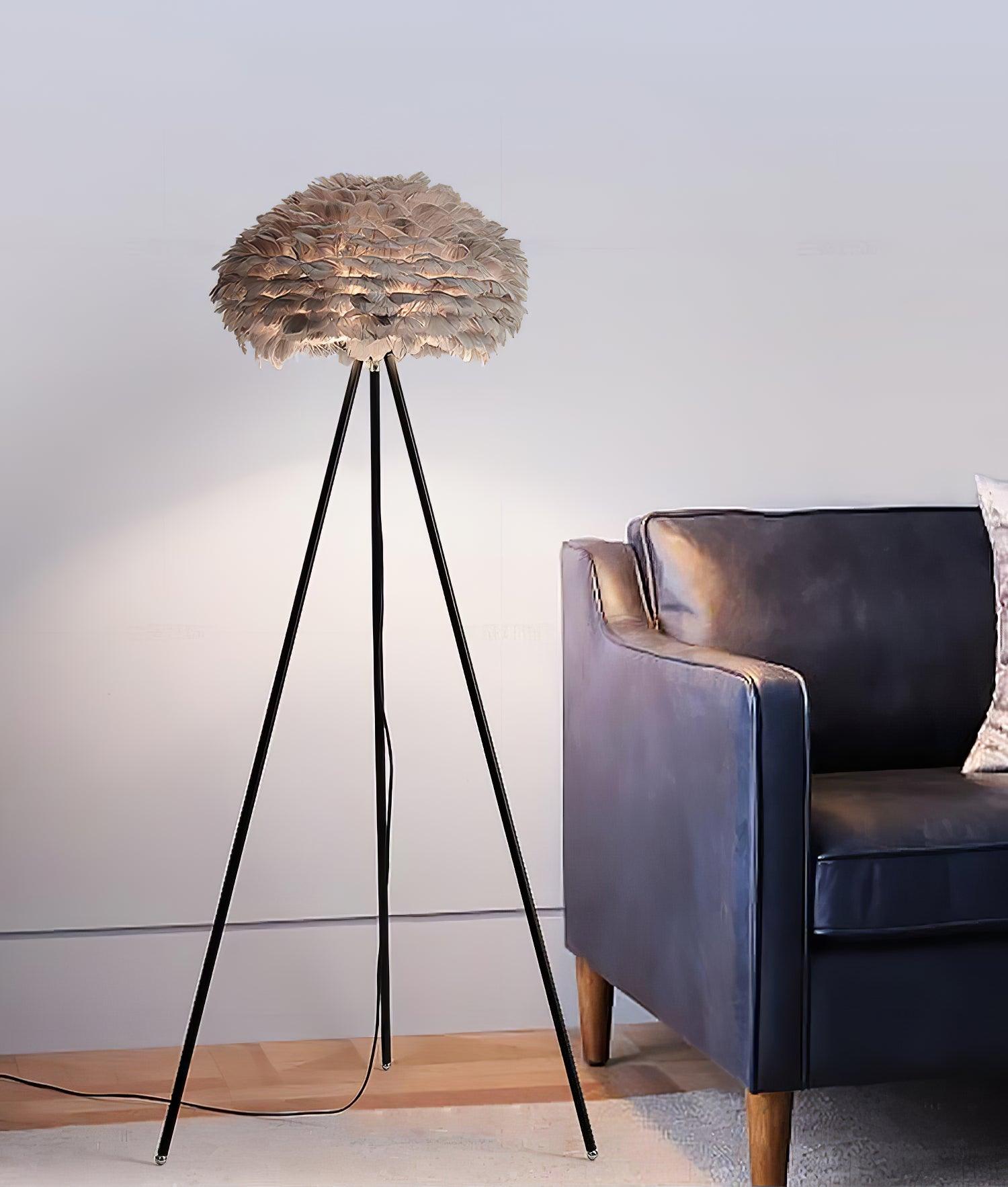 Eos Feather Floor Lamp