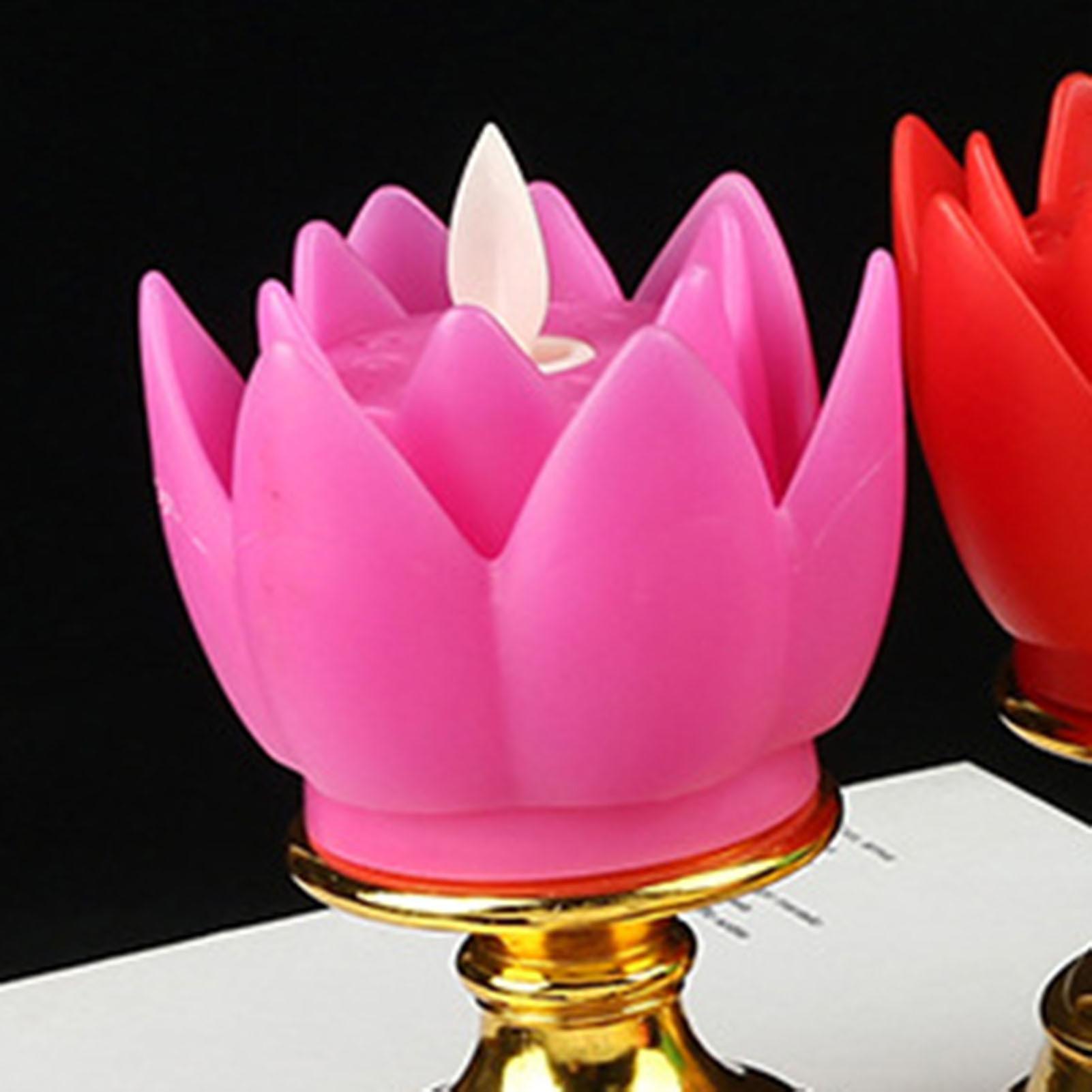 Budha Decoration，LED Lotus Lamp Colorful Lotus Lamp Light Buddha Lamp Premium Quality