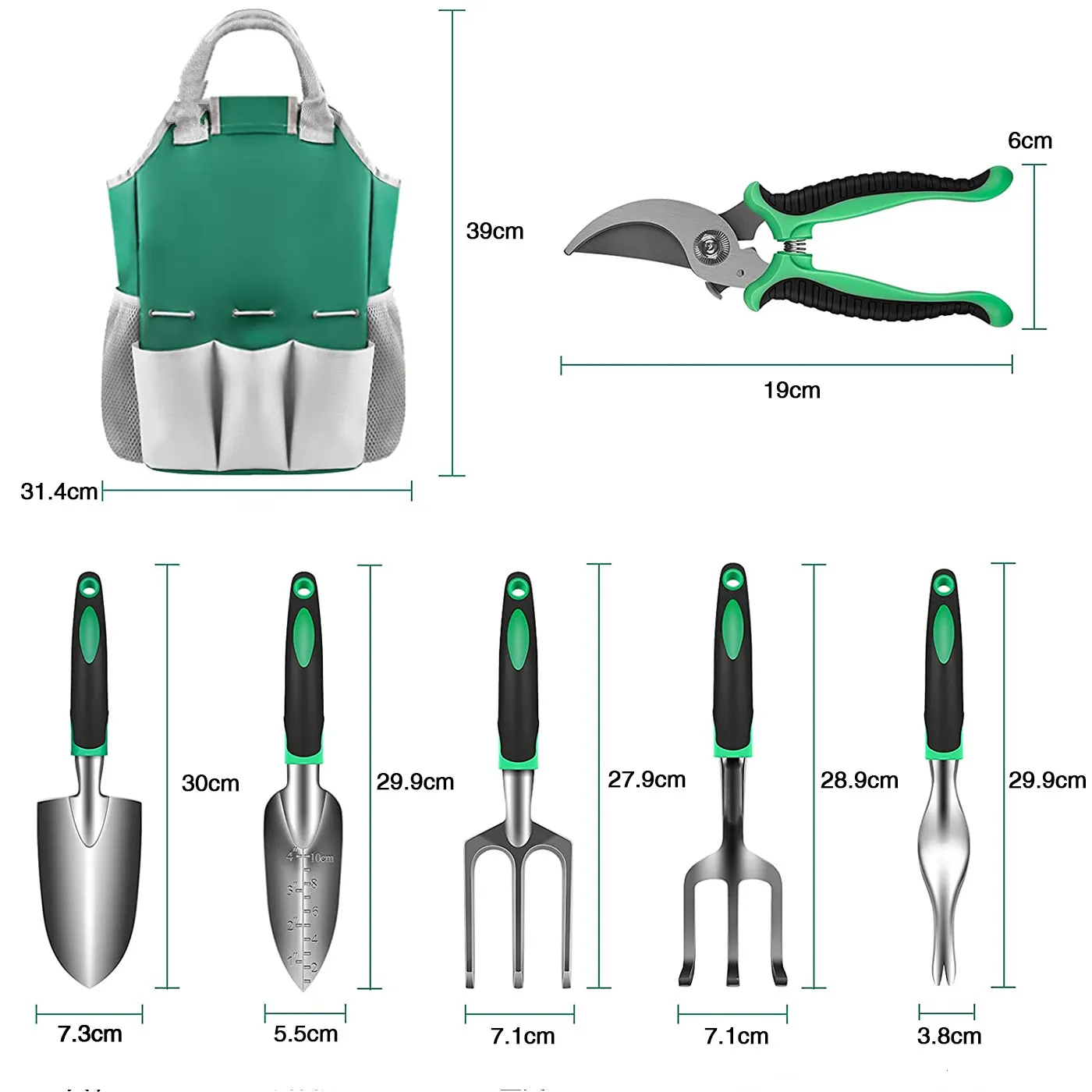 Custom Planting Tool Flower Vegetable Heavy Duty Hand Garden Tools Set Shovel Aluminum oy Planting Lady Garden Hand Tools Set